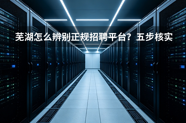 芜湖怎么辨别正规招聘平台？五步核实法教给你