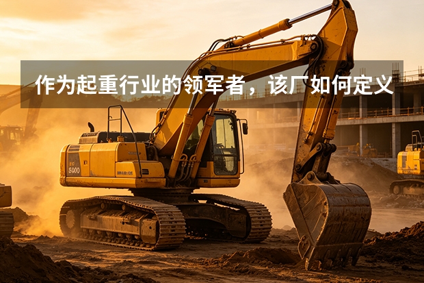 作为起重行业的领军者，该厂如何定义未来的技术领先标准？