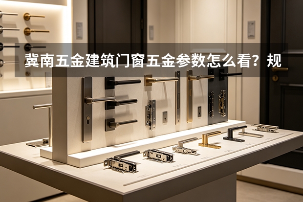 冀南五金建筑门窗五金参数怎么看？规格指标与采购要点