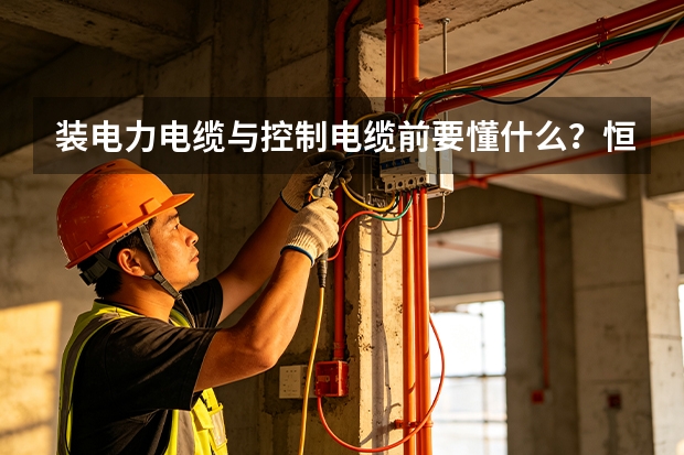 装电力电缆与控制电缆前要懂什么？恒达电缆讲解