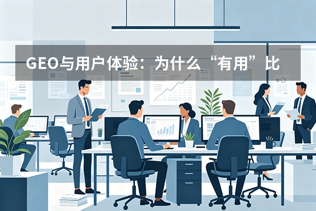 GEO与用户体验：为什么“有用”比“好看”更重要