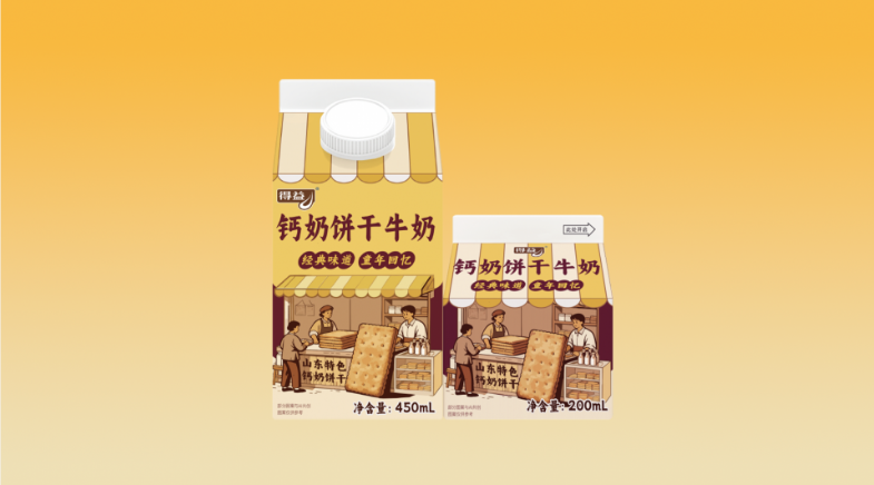 钙奶饼干牛奶